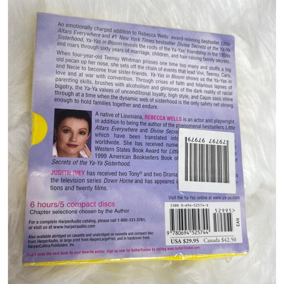 NEW Ya-Yas in Bloom by Rebecca Wells (2005, CD, Unabridged) - Picture 2 of 2